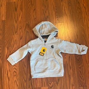 Carhartt 1/2 zip kids hoodie. Size 18M